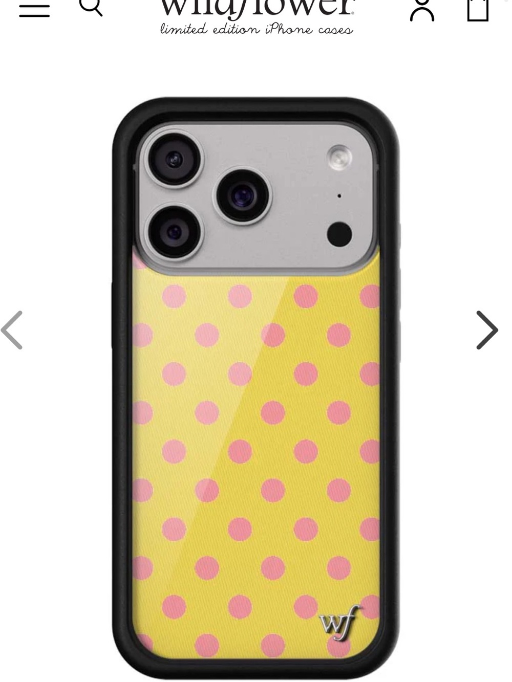 Wildflower Polka Dot | Yellow and Pink